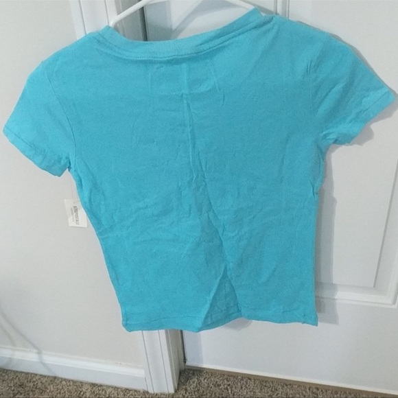 Women’s baby blue Aeropostale short sleeve shirt - Picture 4 of 4